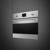 Smeg Classic SO4302M1X  Built In Compact Electric Single Oven with Microwave Function - Stainless Steel