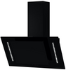 Cata UBARUNW7 70cm Angled Glass RF Hood with White Ambient Light - Black
