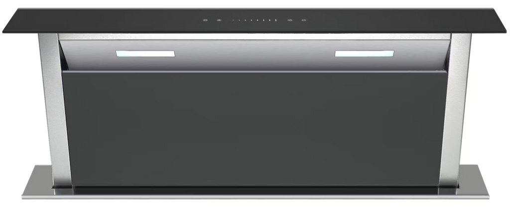 Cata UBDDGS90ABK1 90cm Downdraft Extractor - Stainless Steel with Black Glass