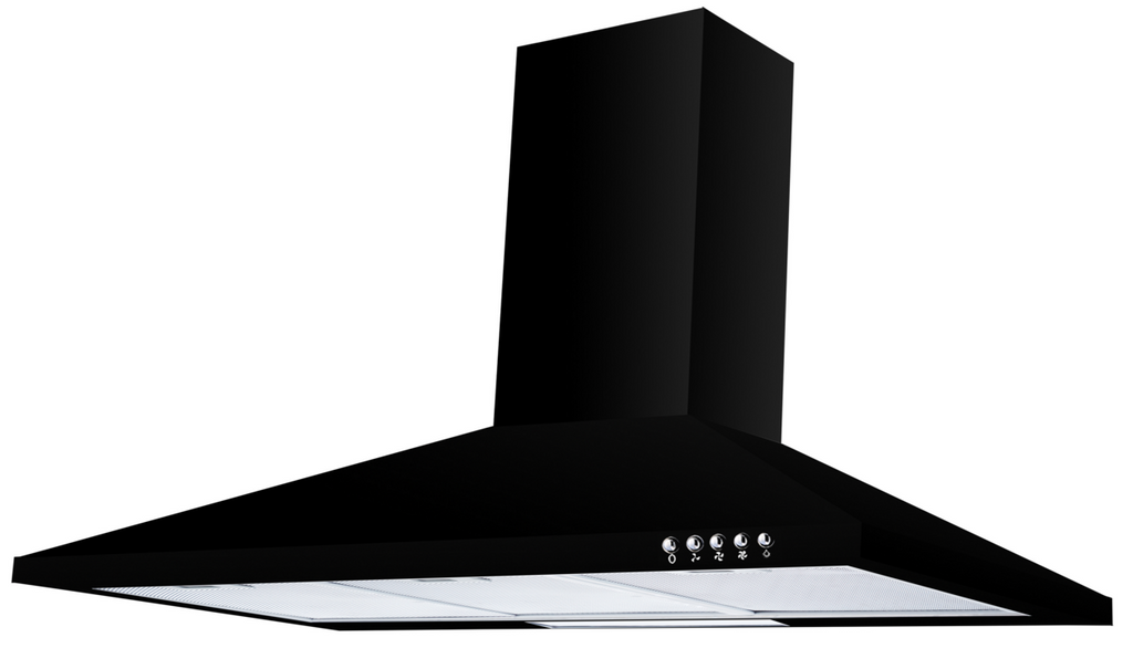 Cata UBSCH90BK.1 90cm Chimney Hood - Black