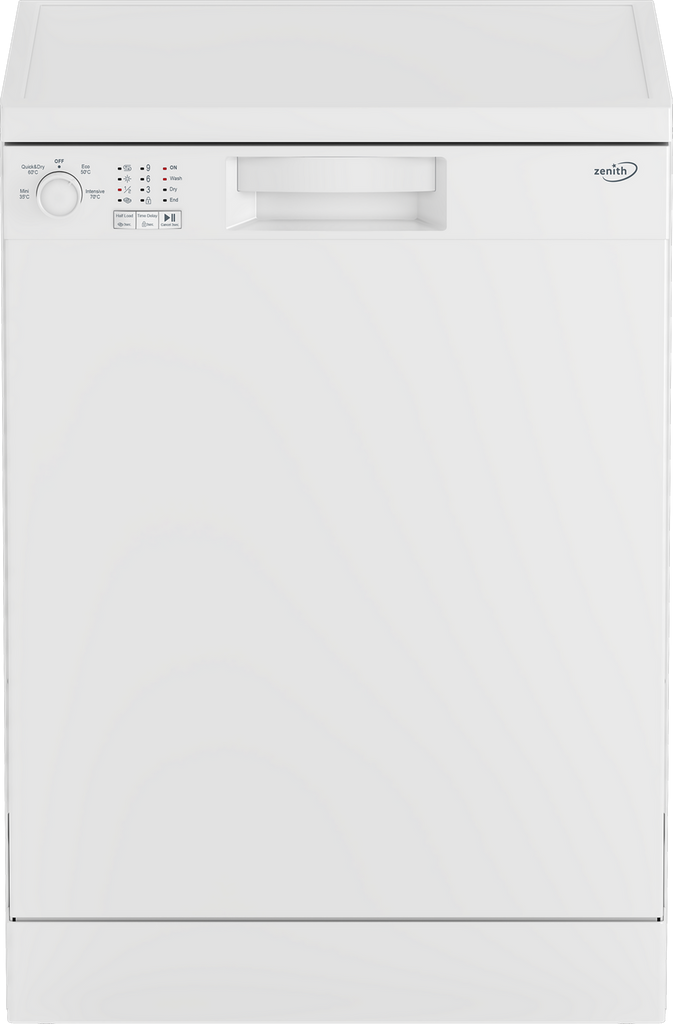 Zenith ZDW601W Standard Dishwasher - White - E Rated