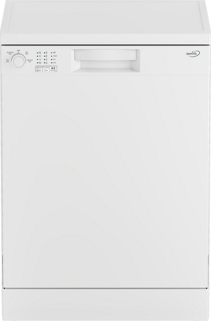 Zenith ZDW601W Standard Dishwasher - White - E Rated