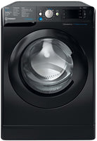 Indesit Push&Go BWE81496XKVUK 8Kg Washing Machine with 1400 rpm - Black - A Rated