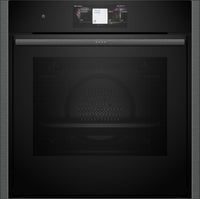 NEFF N90 Slide&Hide B64CT73G0B Wifi Connected Built In Electric Single Oven - Graphite