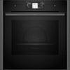 NEFF N90 Slide&Hide B64VT73G0B Wifi Connected Built In Electric Single Oven with Steam Function - Graphite