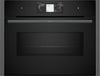 NEFF N90 C24MT73G0B Wifi Connected Built In Compact Electric Single Oven with Microwave Function - Graphite