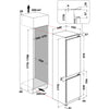 Indesit BI18A2DIUK Integrated Fridge Freezer with Sliding Door Fixing Kit - White - E Rated