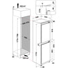 Hotpoint HMCB50502 Integrated Fridge Freezer with Sliding Door Fixing Kit - White - E Rated