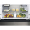 Hotpoint HQ9U2BLG  American Fridge Freezer - Black Stainless - E Rated