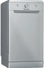 Indesit DF9E1B10SUK Slimline Dishwasher - Silver - F Rated