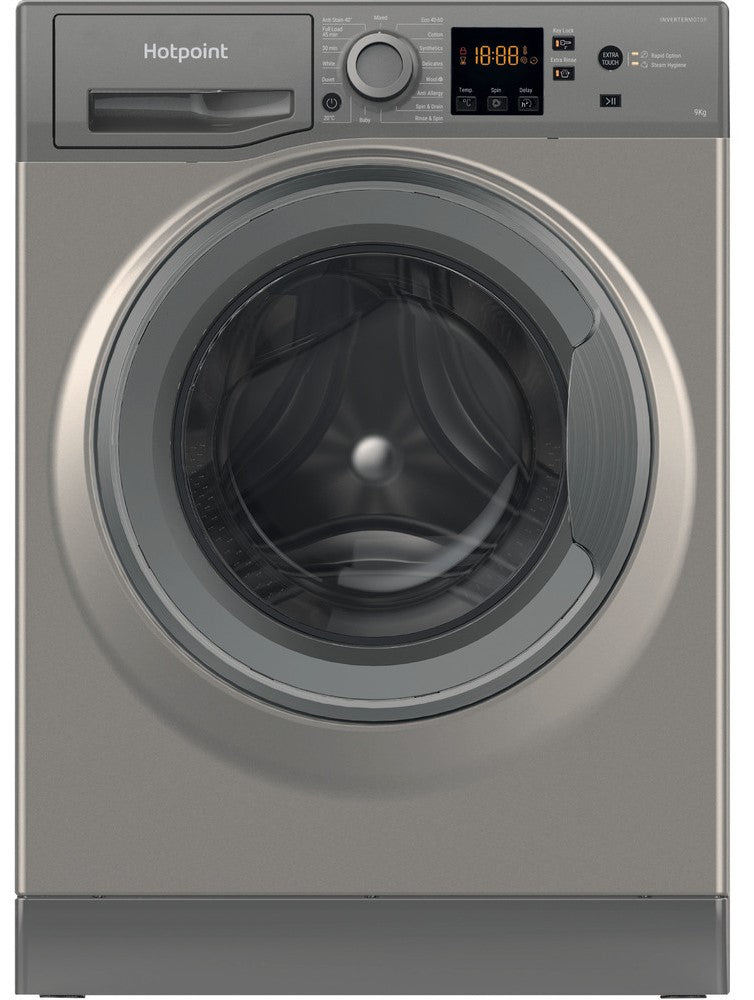 Hotpoint Anti-Stain NSWF946GGUK 9Kg Washing Machine with 1400 rpm - Graphite - A Rated