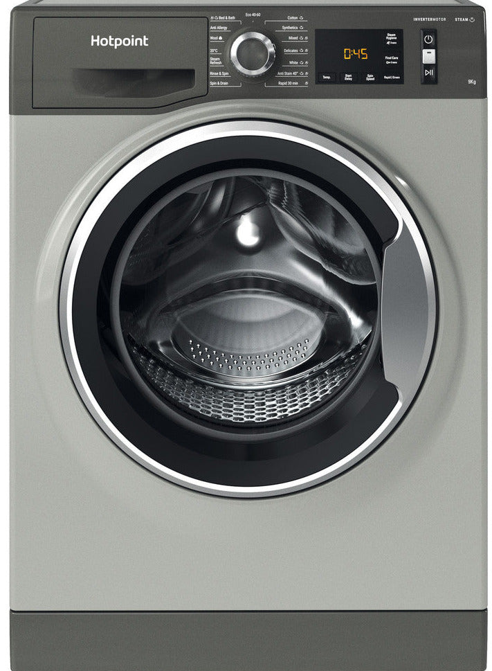 Hotpoint ActiveCare NM11948GCAUK 9Kg Washing Machine with 1400 rpm - Graphite - A Rated