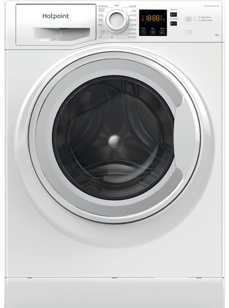 Hotpoint Anti-Stain NSWF946WUK 9Kg Washing Machine with 1400 rpm - White - A Rated