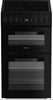 Hotpoint HTE5VCB 50cm Electric Cooker with Ceramic Hob - Black