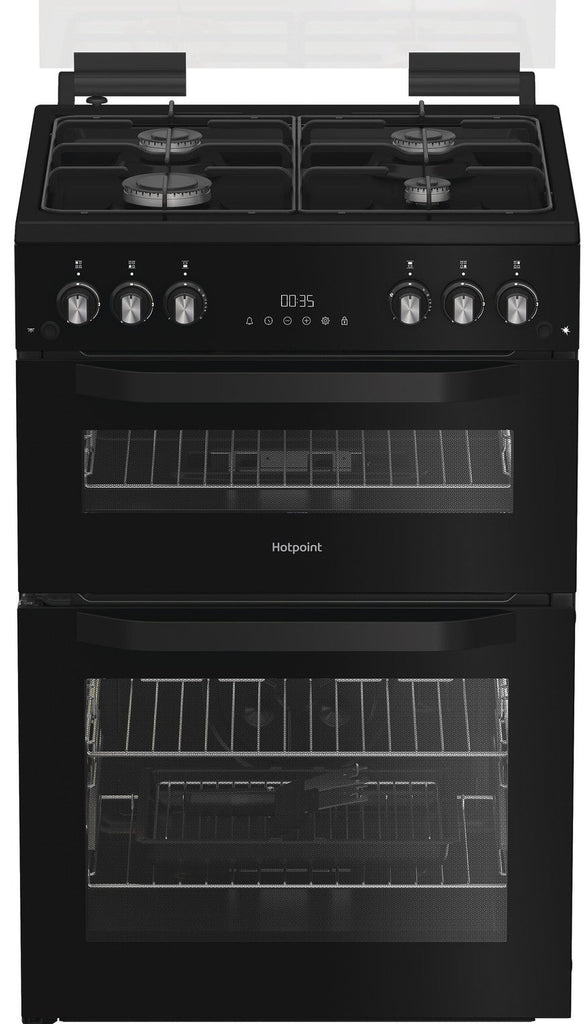Hotpoint HDG6GDCB1 60cm Gas Cooker - Black