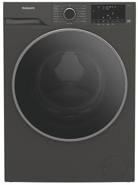 Hotpoint HBD 8680G ANTIS 8Kg / 6Kg Washer Dryer with 1400 rpm - Graphite - Washing Machine - Graphite - D Rated