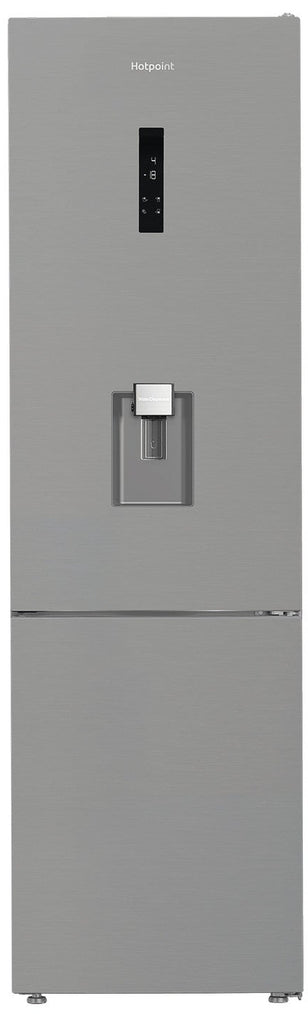 Hotpoint HPK26403WXP5UK 60cm wide Frost Free Fridge Freezer - Brushed Steel - D Rated