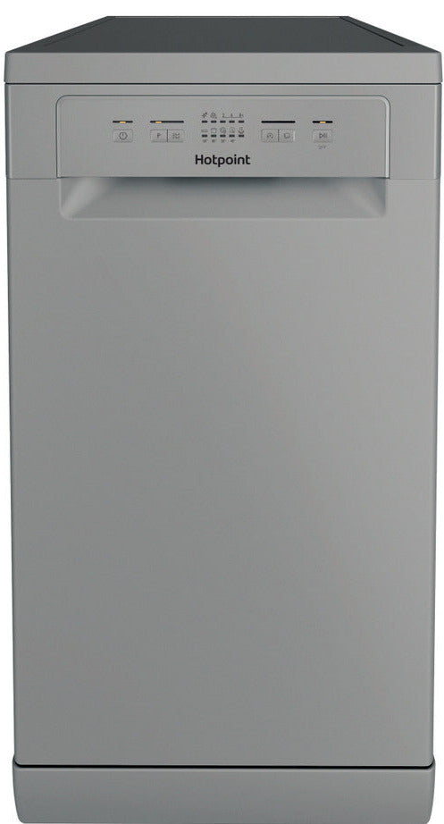 Hotpoint HP2FE10CS90SUK Slimline Dishwasher - Silver - E Rated