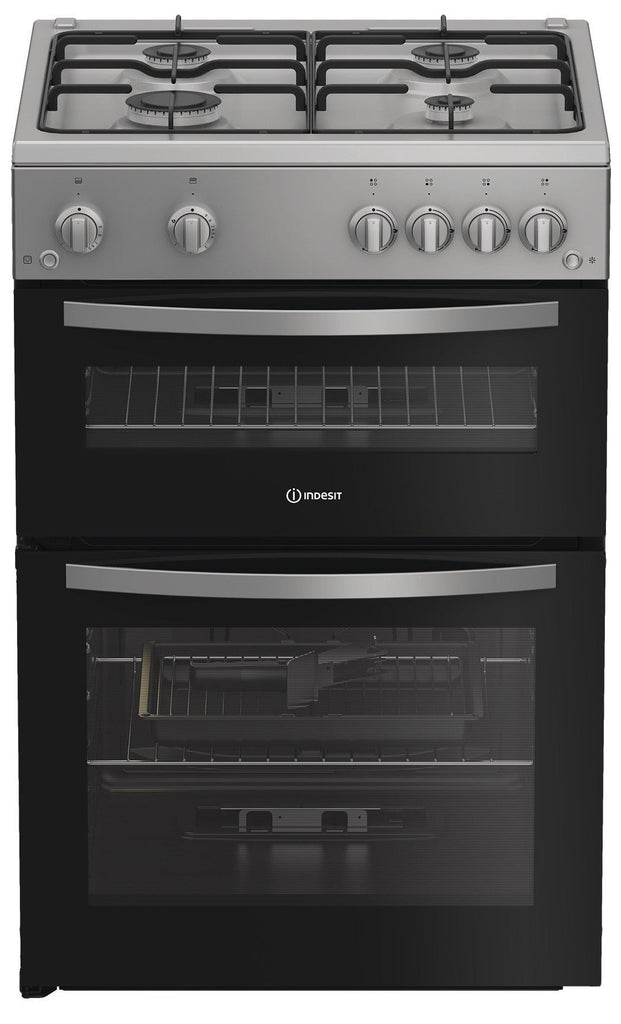 Indesit IDG6GS 60cm Gas Cooker - Silver