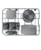 Hotpoint HP2FE10CS90BUK Slimline Dishwasher - Black - E Rated