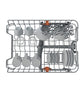 Hotpoint HP2FE10CS90BUK Slimline Dishwasher - Black - E Rated