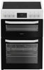 Hotpoint HDE6VDW 60cm Electric Cooker with Ceramic Hob - White