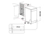 Hotpoint HP2FE10CS90BUK Slimline Dishwasher - Black - E Rated