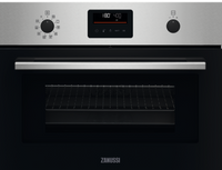 Zanussi ZVENM6X3 Built In Compact Electric Oven with Microwave Function - Stainless Steel