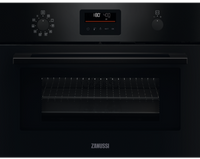 Zanussi ZVENM6K3 Built In Compact Electric Oven with Microwave Function - Black
