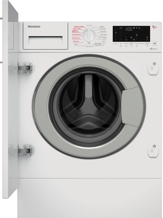 Blomberg LRI1854310 8Kg / 5Kg Integrated Washer Dryer with 1400 rpm - D Rated