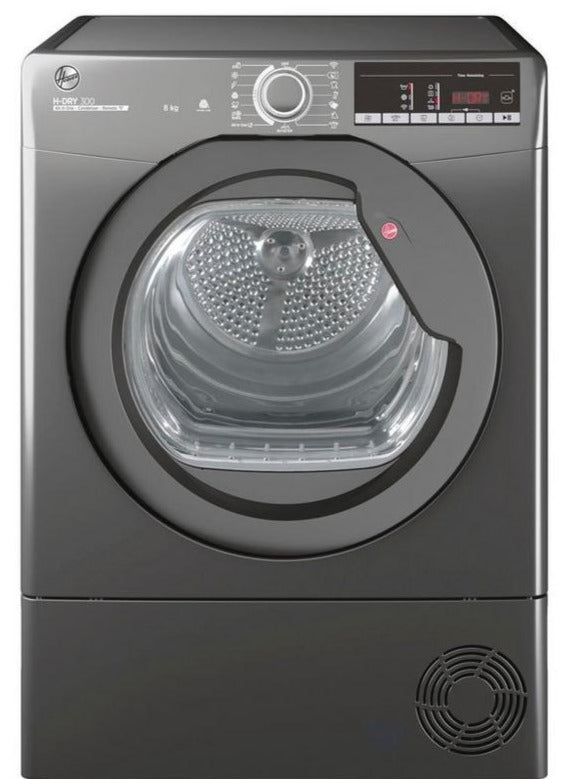 Hoover HLEC8TRGR Wi-Fi Connected 8Kg Condensing Tumble Dryer - Graphite - B Rated