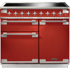 Rangemaster Elise ELS100EIRD 100cm Electric Range Cooker with Induction Hob - Cherry Red