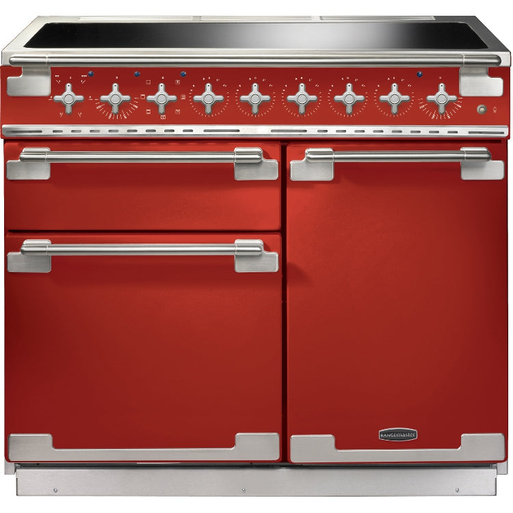 Rangemaster Elise ELS100EIRD 100cm Electric Range Cooker with Induction Hob - Cherry Red