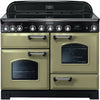 Rangemaster Classic Deluxe CDL110EIOG/C 110cm Electric Range Cooker with Induction Hob - Olive Green