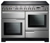 Rangemaster Professional Deluxe PDL110EISS/C 110cm Electric Range Cooker with Induction Hob - Stainless Steel/Chrome Trim