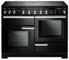 Rangemaster Professional Deluxe PDL110EIGB/C 110cm Electric Range Cooker with Induction Hob - Black/Chrome Trim