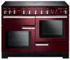 Rangemaster Professional Deluxe PDL110EICY/C 110cm Electric Range Cooker with Induction Hob - Cranberry/Chrome Trim