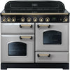 Rangemaster Classic Deluxe CDL110EIRP/B 110cm Electric Range Cooker with Induction Hob - Royal Pearl/Brass Trim