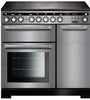 Rangemaster Encore Deluxe EDL90EISS/C 90cm Electric Range Cooker with Induction Hob - Stainless Steel/Chrome Trim