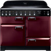 Rangemaster Elan Deluxe ELA110EICY 110cm Electric Range Cooker with Induction Hob - Cranberry/Chrome Trim