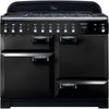 Rangemaster Elan Deluxe ELA110DFFBL 110cm Dual Fuel Range Cooker - Black/Chrome Trim