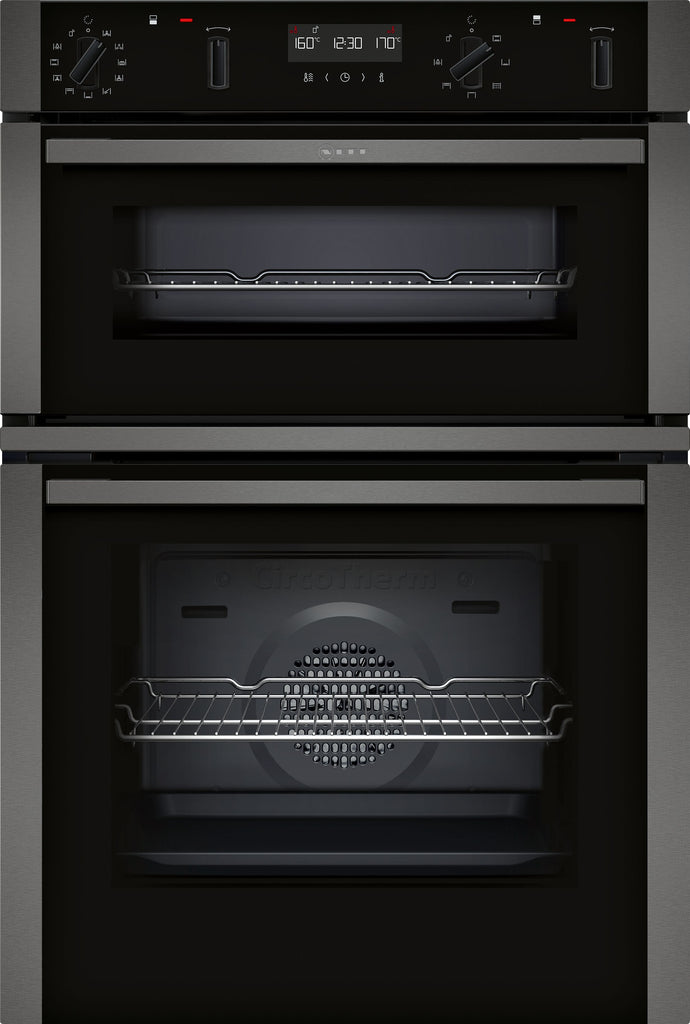 NEFF N50 U2ACM7HG0B Wifi Connected Built In Double Oven - Graphite