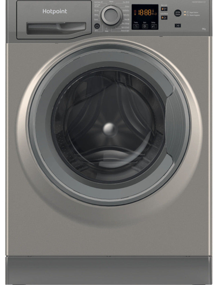Hotpoint NSWF945CGGUKN 9Kg Washing Machine with 1400 rpm - Graphite - B Rated