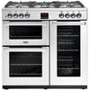 Belling Cookcentre 90DFT Professional Dual Fuel Range Cooker Stainless Steel - Moores Appliances Ltd.