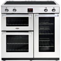 Belling Professional Cookcentre 90Ei 90cm Electric Range Cooker with Induction Hob - Stainless Steel