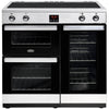 Belling Cookcentre 90Ei Electric Induction Hob Range Cooker Stainless Steel - Moores Appliances Ltd.