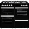 Belling Cookcentre 100DF Dual Fuel Range Cooker Black - Moores Appliances Ltd.