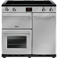 Belling Farmhouse 90Ei 90cm Electric Range Cooker with Induction Hob - Silver