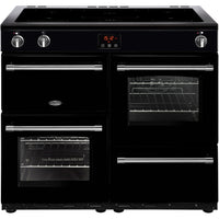 Belling Farmhouse 100Ei 100cm Electric Range Cooker with Induction Hob - Black