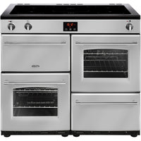 Belling Farmhouse 100Ei 100cm Electric Range Cooker with Induction Hob - Silver